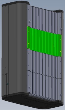 och driftsäker Växelriktaren är uppbyggd med moduler som vardera hanterar 3 x 5A (3,5kW) som lätt kan monteras eller bytas från baksidan.