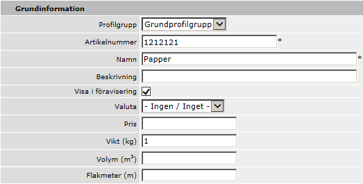 9 8. Ska ytterligare kollin skapas upprepas steg 3 till 7. 9. Ange tullinformation i sektionen Tullinformation, högre upp på sidan.