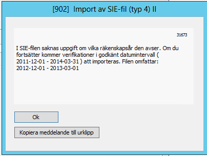 Export av SIE-filer SIE är en standard för att enkelt kunna flytta redovisningsdata mellan olika program, oavsett från vilka leverantörer programmen kommer.