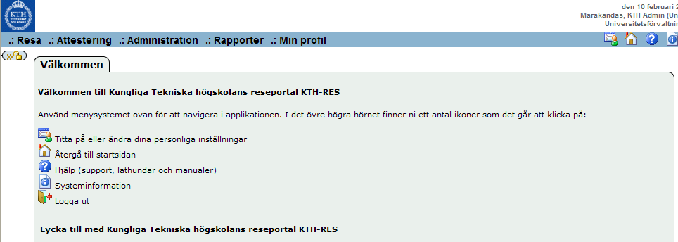 BOKA RESOR I KTH-RES Logga in i KTH-RES: https://kth.ebuilder.