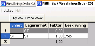 dubbelklickar du i fältet och kommer då in i ett antal undermenyer (flikar). Välj fliken 4. Spec för att fylla på ytterligare text.