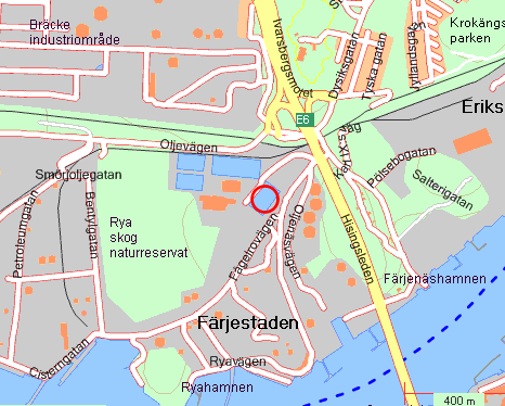 23 Lokalisering Rya VP är beläget på fastighet Sannegården 734:9 Det ligger strax öster om Gryaabs avloppsreningsverk Ryaverket och naturreservatet Rya skog Närmaste bostadsområde är Pölsebo, som