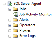 OBS AGENTEN I MSTUDIO - OPERATOR Tjänsten (service) SQL Server Agent är avstängd som standard och måste startas innan agenten kan fungera. Agenten kan startas och administreras via Management Studio.