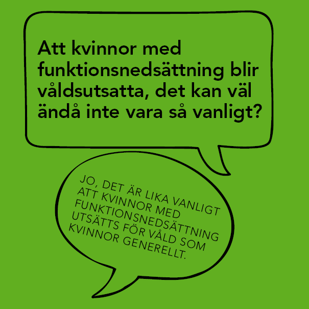 Att kvinnor med funktionsnedsättning