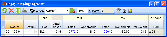 I denna instruktion har vi gått till Koppla omgång till lokal via Omgångsbilden.