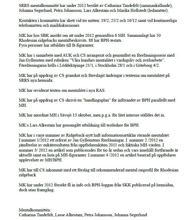 BILAGA 7. SRRS/MK 7.1.