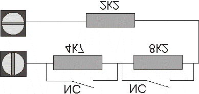 Inkoppling SI-60 Modular Bilden visar hur trådbundna sektioner skall anslutas. I just detta exempel är det två sektioner per sektion, dvs en låg sektion 1 och en hög sektion 9.