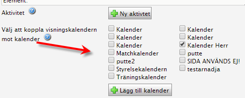 Markera den eller de organisationer det ska gälla för och klicka SPARA.