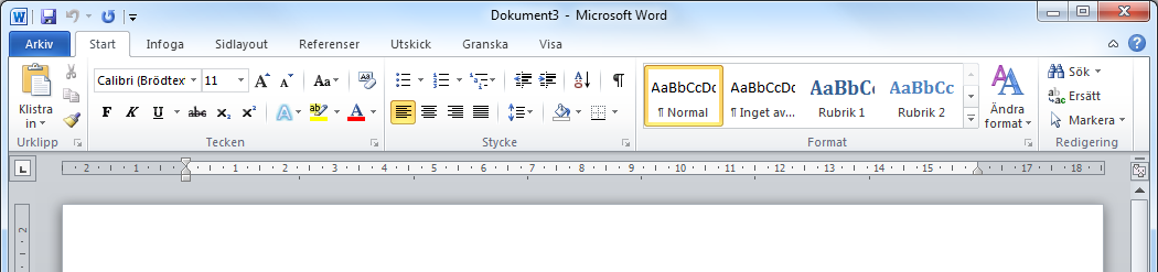 Fönster Fönster Allt arbete i Windows utförs i fönster. Alla fönster är uppbyggda på samma sätt.