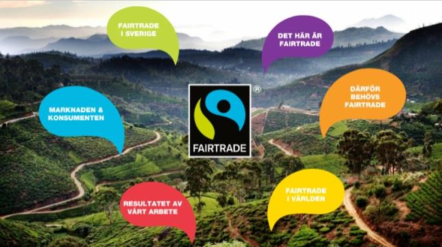 1 START Du kommer att få lära mer om Fairtrade utifrån sex olika områden.
