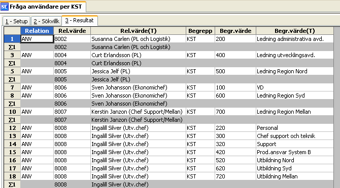 6.2.5 Fråga relationsvärden Saknade relationsvärden Agresso Gemensam/Arbetsflöde/Distributionsregler/Fråga/Saknade rel.