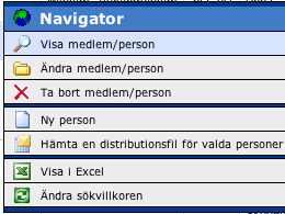 TIPS! Genom att klicka på Min avdelning kommer du alltid tillbaka till den plats i systemet där du har högst behörighet.