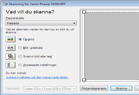 3 Välj önskad upplösning i rullgardinsmenyn RESOLUTION. 4 Klicka på OK för att bekräfta de nya parametrarna.