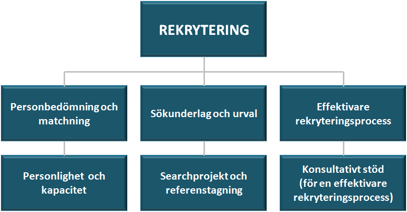 Rekryteringsprocessen börjar med en noggrann behovsanalys där vi i samråd med uppdragsgivaren går igenom befattningens inriktning och innehåll, vilken kravprofil som krävs, samt vilken typ av urval