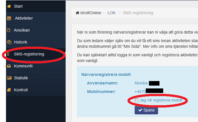 Vad behöver föreningen göra? Se till att aktuell ledare har en roll under kategori aktivitetsledare tillsatt på sig i medlemsregistret. Läs mer på sidan 8.