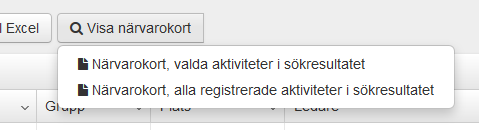 Om du är LOK-stödsansvarig och vill gå in och göra stickprov eller granska registrerade aktiviteter så söker du fram dem på samma sätt men med Registreringsstatus: Registrerad.