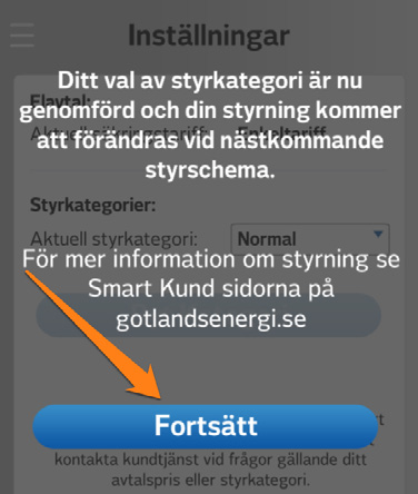 Ändra styrnivå Om du vill ha det varmare hemma eller kanske spara ännu mera pengar kan du själv ändra styrnivå för huset.