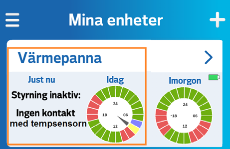 Säkerhetsstyrning, en extra funktion för din temperaturvakt Obs! Denna funktion förutsätter att du tidigare har fått en Smart Temp-sensor installerad.