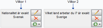 Manual 58 I exemplet nedan kommer filtret att tillämpas för alla som har svensk nationalitet eller arbetar i Sverige.
