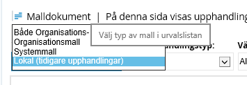 Du har nu en kopia av din del och du kan döpa om den genom att trycka på symbolen Ändra.