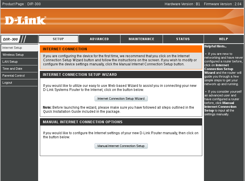 Bilaga 2. Inställning av router. (D-Link DIR 300) Ett exempel på inställning av en router, i detta fall D-Link DIR 300. Koppla ihop dator och router.