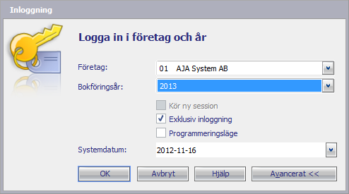 Bekräfta att Du vill kopiera dimensioner 1.3 Kopiera parametrar och automatkonteringstabeller till nya året.