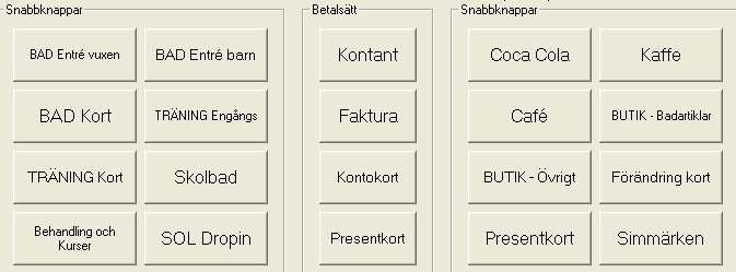 Längst ut till höger syns ett kryss (nedtonat i bilden ovan), det används för att stänga fliken när man jobbar med kassakod. 3.
