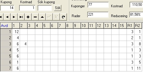 145 Travstatistik 5.10.1 Strykning efter spelstopp För att utnyttja information man kan få från spelet som pågår lämnar man in sitt spel så sent man kan.