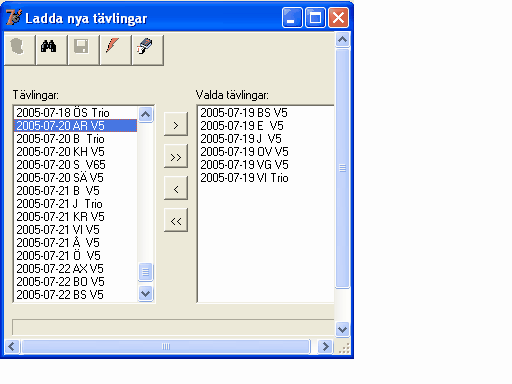 Import 228 Tävlingsfiler Odds Resultat 9.1 Tävlingsfiler Tävlingsfiler laddas via Internet från www.travstat.se.