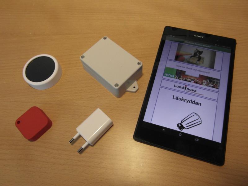 CliqTags Beacon Reader För att något ska hända i kundernas telefoner krävs CliqTags Beacon Reader som detekterar installerade beacons och kollar om det finns någon information publicerad i CliqTags