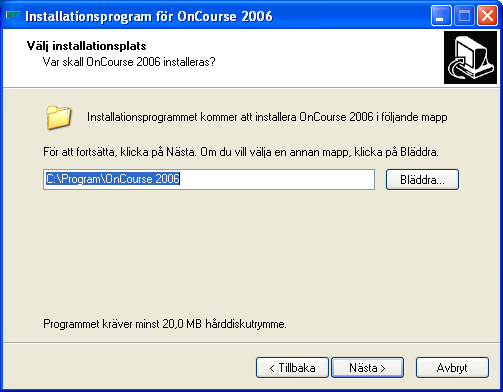 Klient-installation När Server-installationen väl har klarats av på en dator i nätverket, så är det endast klientinstallationer som skall göras på övriga datorer.