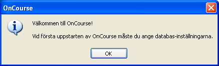 Om du vill skapa en genväg på skrivbordet till OnCourse, så låter du den rutan vara förbockad. En genväg till OnCourse kommer alltid automatiskt läggas upp i Start-menyn också.