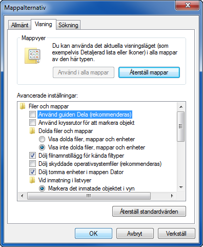 Grundläggande användning Skapa delad mapp Skapa en delad mapp för att ta emot data i destinationsdatorn. OBS!