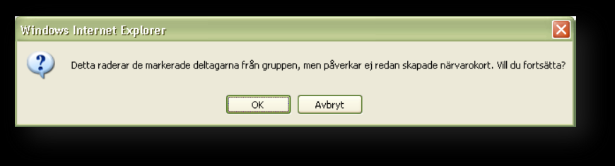 5. Klicka på Spara-knappen för att spara uppgifterna. Deltagaren/Ledaren läggs till i gruppen. 6.