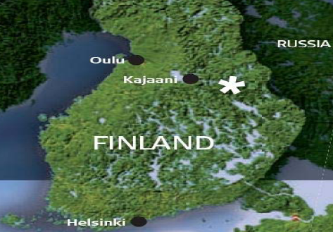 Taivaljärvi Silver Mine: Centrala delar har beräknats enligt NI 43-101 till drygt 1,8 miljoner ton.