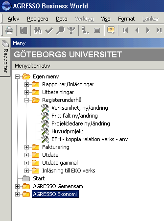 10.5 Registrering för att styra faktura till rätt belastningsattestant Möjlighet finns att styra fakturor konterade på en eller flera specifika verksamheter till en (och endast en)