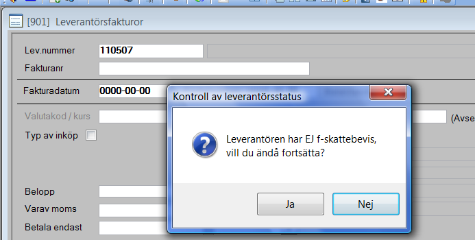 Betalningssätt och Utskrift på behöver endast anges om man har blandad betalning dvs. vissa Utbetalningar görs till postgiro och andra till bankgiro.