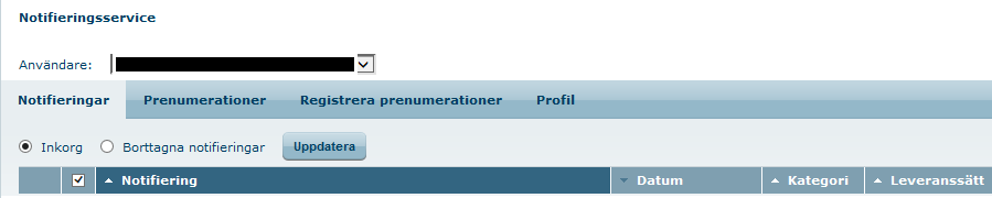 Generellt Nedan beskrivs funktionen Notifieringsservice i Business Online. I funktionen prenumererar du på olika notifieringar.