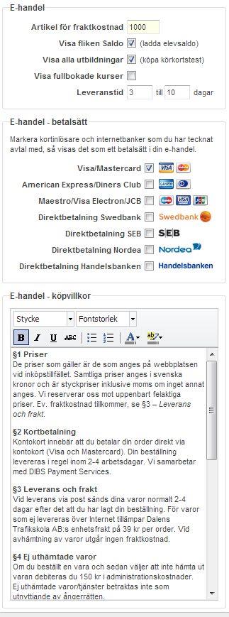 Momskonto astra WEB hanterar tre utgående momssatser (böcker & tidningar, livsmedel & hotell och normalskatt), förutom 0 % moms. Ingående moms är då man registrerar inköp till trafikskolan via kassan.