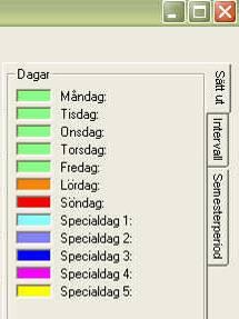 datumintervall och ange hur programmet automatiskt ska lägga in ändringarna. I ett system med domäner: Börja med att välja domän som kalendern styr (listan vid Välj domän i Bild 30).