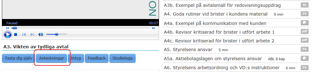 Det inbäddade filmfönstret fungerar tillsammans med Flash, ett program som oftast redan finns installerade på datorn.