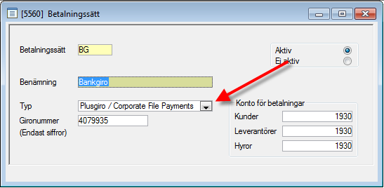 VIKTIGT! OM DU IDAG SKICKAR BANKGIROBETALNINGAR VIA PLUSGIRO I den nya lösningen för CFP behöver inte (ska inte) leverantörer, som ska betalas via bankgirot, märkas upp med speciellt betalningssätt.