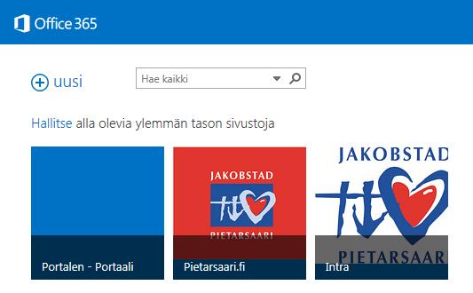Navigering från e-post till Intra Välj