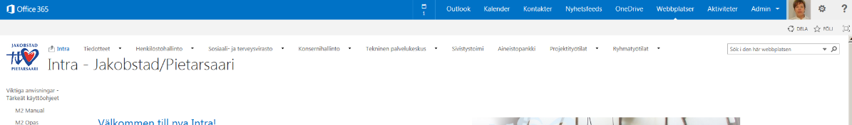 Intra till e-post Välj Outlook 28.
