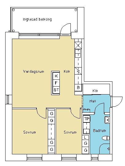 Lägenhetsfakta 3 rok Lägenhetstyp Antal Lägenhetsyta Balkong 3:or 24 74,5 m2 ja Finns på plan 1-4 Lgh nr Hus A 1111, 1121, 1131, 1141 1113, 1123, 1133, 1143