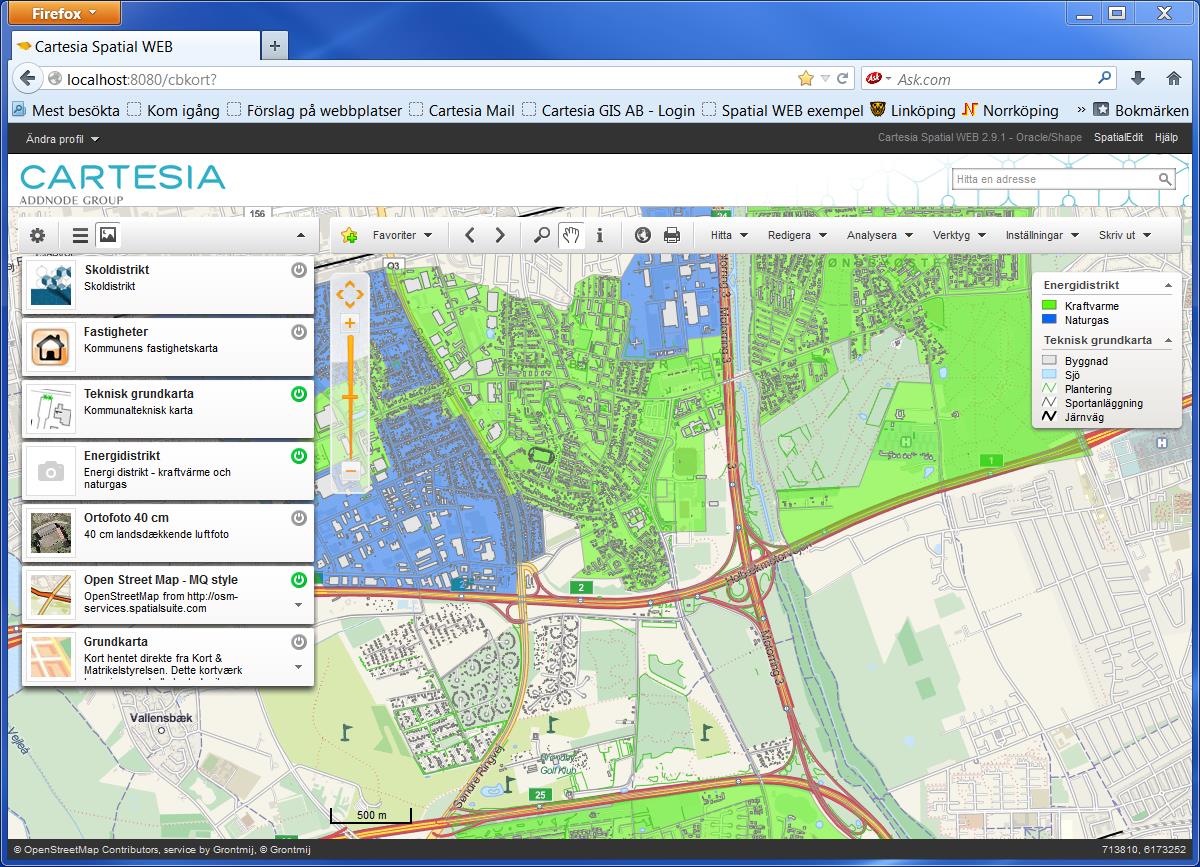 Cartesia Spatial Map Cartesia Spatial Map är ett: komplett och anpassningsbart WebGIS för alla typer av användare byggt för att sprida, bearbeta, analysera och editera geografisk information via