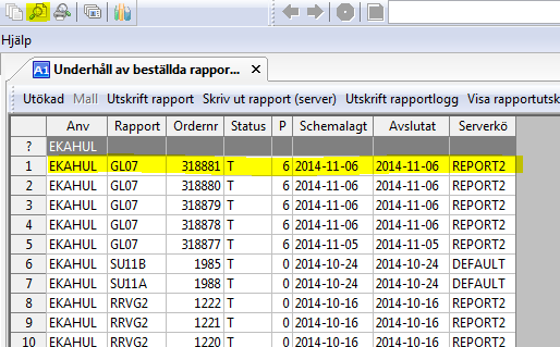 OBS! När ni loggar in allra första gången, måste en länk aktiveras. Klicka på knappen Mer>>. Pricka i Webb service och skriv in länken: https://kiagrapp05.user.ki.se/reportengine/service.