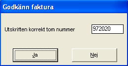 6. Skriv ut fakturan via Arkiv, Skriv ut eller Ctrl+P. Alternativt kan fakturan skrivas ut från Rapportbilden, fliken Faktura. Observera att det inte går att skriva ut som samlingsfaktura. 7.