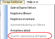 Leverantörer Kopiering av betalningssätt Vid ändring av betalsätt på en leverantör finns möjlighet att ändra även i övriga klienter som använder samma leverantörstabell.