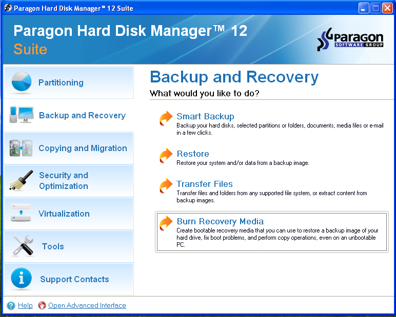 B.3. Paragon Hard Disk Manager 12 Suite Paragon grundades 1994 och är ett företag som länge utvecklat partioneringsverktyg och backupprogramvaror.